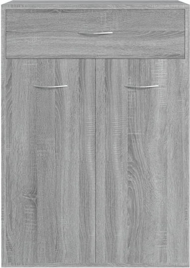 Ξύλινη Παπουτσοθήκη με 4 Ράφια Γκρι Sonoma Μ60xΠ35xΥ84cm