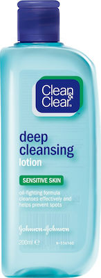 Clean & Clear Deep Cleansing Lotion Sensitive Skin 200ml