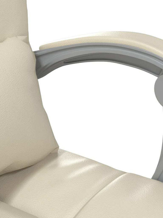 vidaXL vidaXL Bürostuhl Mit Einstellbaren Armen Ecru