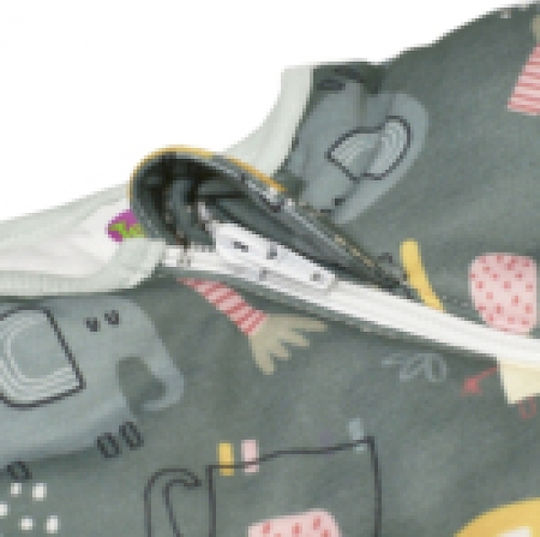 Tender Winter Sleeping Bag with Feet Elephants 2.5 Tog Green with Detachable Sleeves