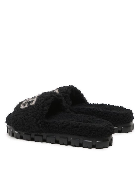 Ugg Australia Cozetta Curly Women's Slipper with Fur In Black Colour