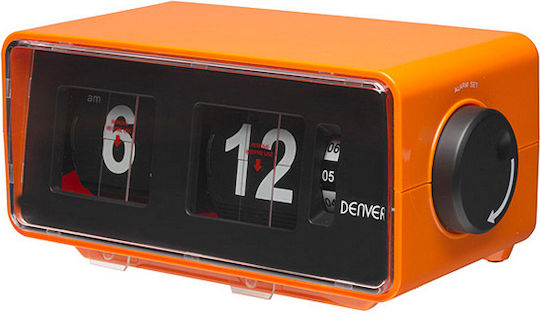 Denver Naranja Επιτραπέζιο Ψηφιακό Ρολόι με Ξυπνητήρι & Ραδιόφωνο Πορτοκαλί CR-425