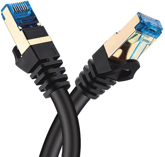 Montis S/FTP Cat.7 (10Gbps) Καλώδιο Δικτύου Ethernet 15m Μαύρο