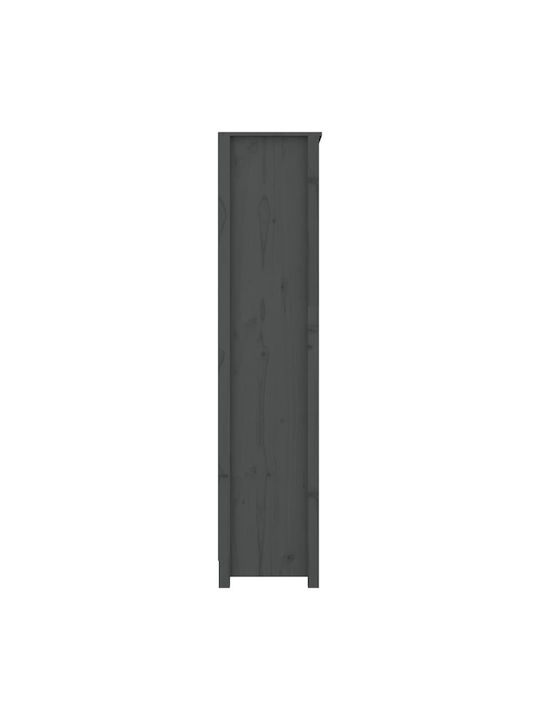 Grey Bookcase 80x35x154cm