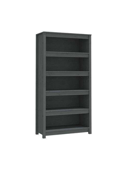 Grey Bookcase 80x35x154cm