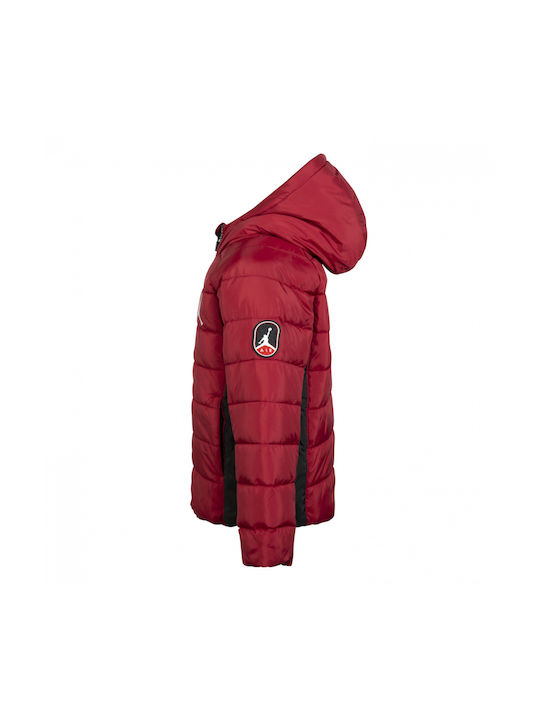 Nike Kids Sports Jacket short Hooded Red