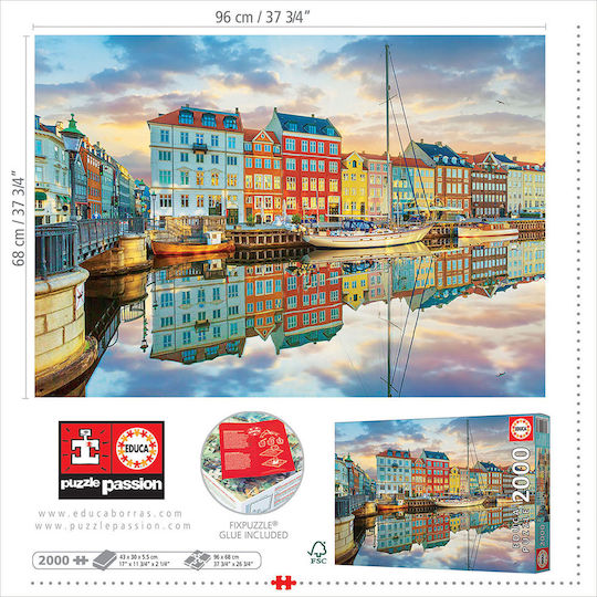 Sunset at Copenhagen Harbour Puzzle 2D 2000pcs 19278