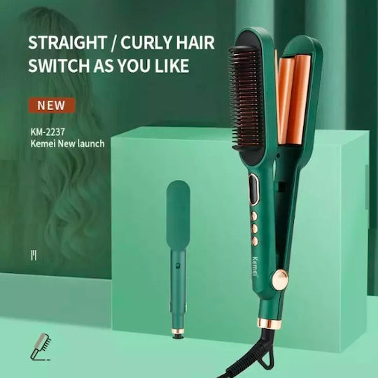 Kemei KM-2237 Hair Straightener with Ceramic Plates Ionic 30W