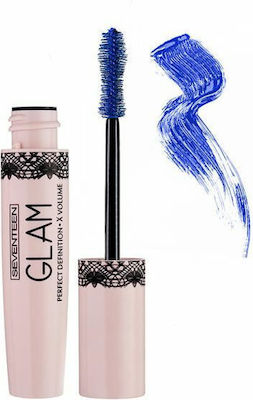 Seventeen Glam Mascara für Band & Eisstockschießen 04 Blue 13ml