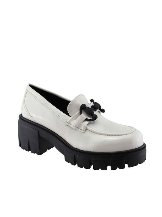 Milanos Women's Moccasins 1151 Ice Breaking Patent Leather