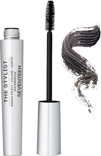 Seventeen The Stylist Waterproof Mascara for volume, Curling & Length 01 Black 9ml