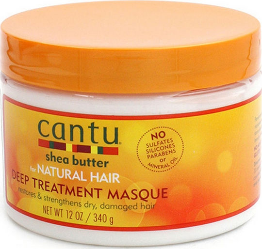 Cantu Shea Butter Hair Mask for Repairing with Argan Oil & Aloe Vera 340gr