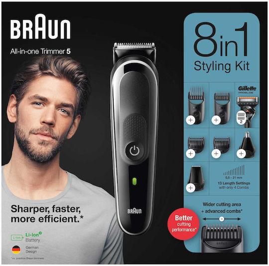 Braun MGK5360 Aparat de Ras Electric Față Reîncărcabil