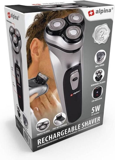 Alpina Appliances 18839 Rotating Electric Shaver Face Rechargeable