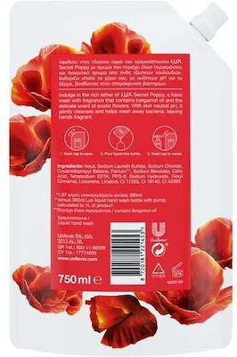 Lux Secret Poppy Refill Cream Soap 750ml