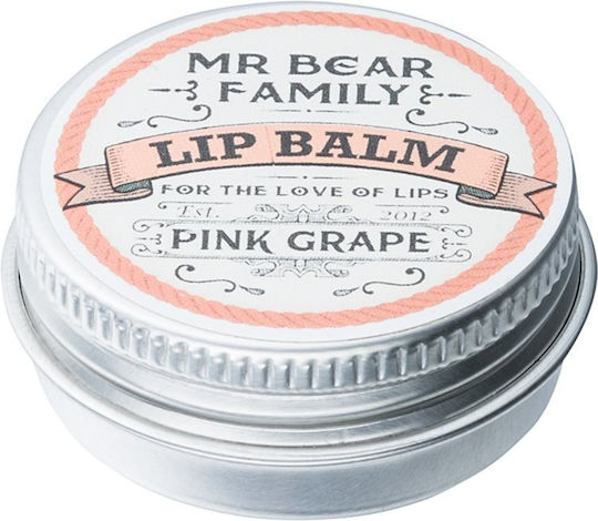 Mr Bear Family Pink Grape Lip Balm 15ml