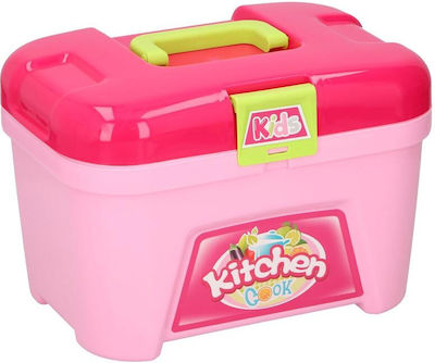 Eddy Toys Kids Kitchen Κουζίνα Καρότσι με Βαλιτσάκι for 3+ Years Old 13975