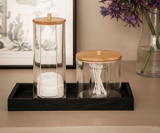 Andrea House LBTAH- Acrylic Cotton/Swabs Case Wall Mounted Transparent