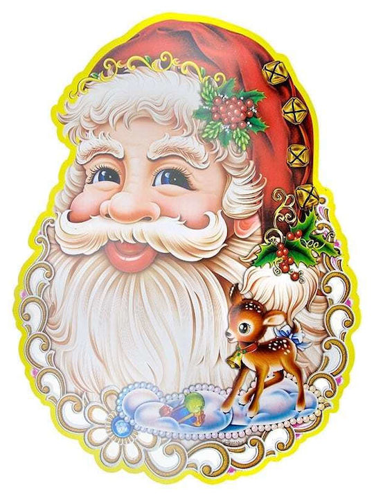 Christmas Stickers for Walls with Santa Claus 48x66cm