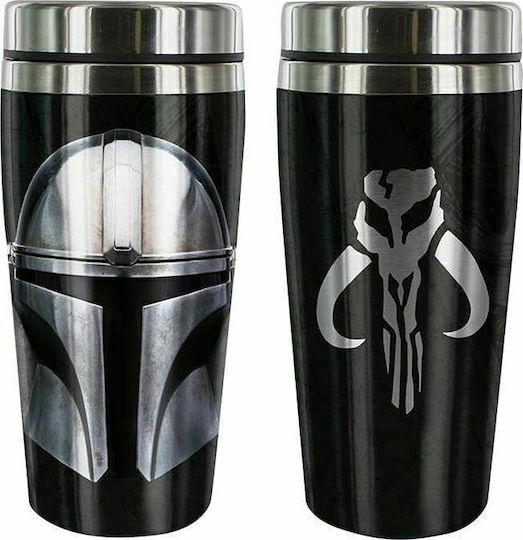 Paladone Travel Mug Ποτήρι Θερμός Ανοξείδωτο 450ml Μαύρο με Επιστόμιο