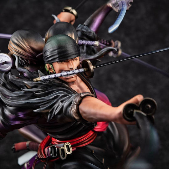 Megahouse One Piece: Roronoa Zoro Demon Spirit Kyuutouryuu Asura Excellent Model P.O.P Φιγούρα 17εκ.