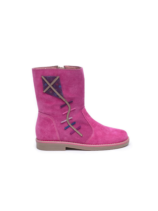 Low AMICA boots with kite design for girls - FUXIA - FUXIA