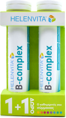 Helenvita B-Complex Vitamin for Energy, Immune System Boost, Hair, Skin & Nails 40 eff. tabs