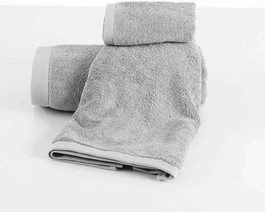 Kentia Πετσέτα Χεριών Brand 40x60εκ. Silver Βάρους 600gr/m²