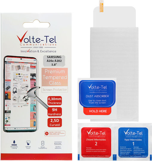 Volte-Tel 2.5D Full Face Tempered Glass (Galaxy A20e) 8241048