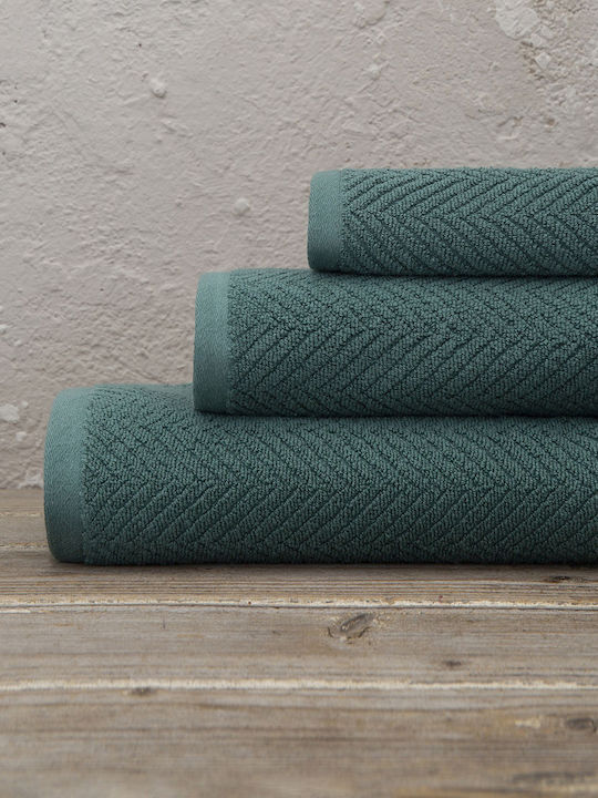 Nima Πετσέτα Σώματος Bold 80x150εκ. Dark Green Βάρους 550gr/m²