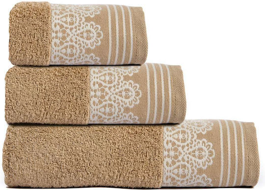 SB Home Σετ 3τμχ Alma Beige Βάρους 550gr/m²