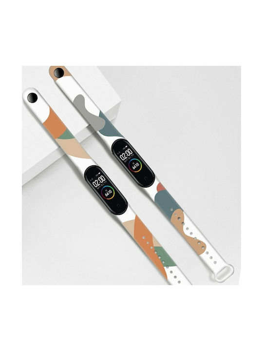 Hurtel Moro Strap Silicone with Pin Camo Black (8) (Mi Band 3/Mi Smart Band 4)