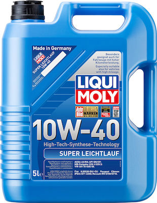 Liqui Moly Συνθετικό Λάδι Αυτοκινήτου Super Leichtlauf 10W-40 5lt