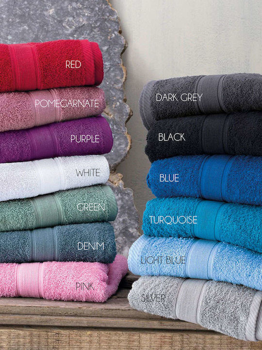 Rythmos Bath Towel Illusion 100x150cm Turquoise Weight 480gr/m²