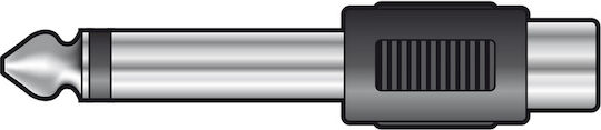 QTX Sound Μετατροπέας 6.3mm male σε RCA female 1τμχ 756.019UK