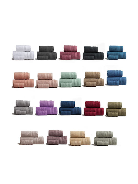 Melinen 3pc Bath Towel Set Premio Flamingo Weight 600gr/m²