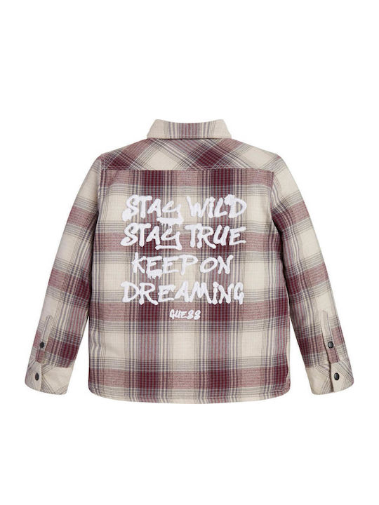 Guess Kids Checked Shirt Long Sleeve Multicolour