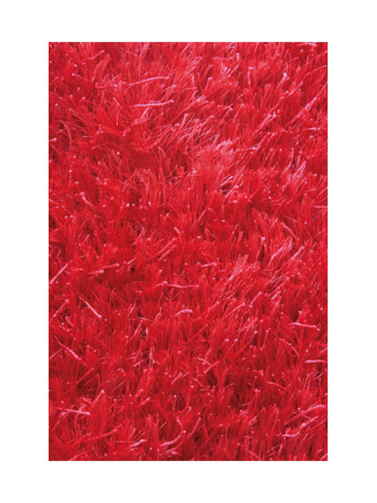 Klonaras Amalfi Handmade Rug Rectangular Shaggy Red