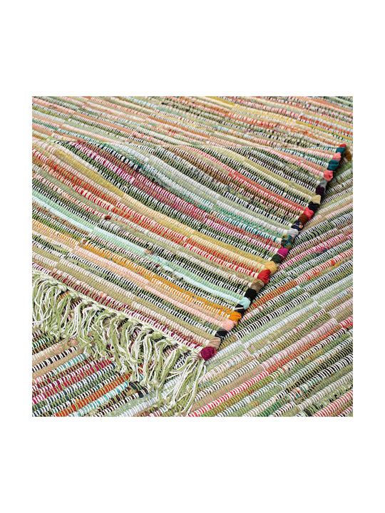 Viokarpet Papillion Re-Craft P0690-400 Teppich Rechteckig Synthetisch,Polyester/Cotton/Leather mit Fransen Mehrfarbig