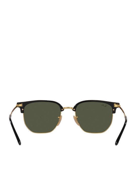 Ray Ban Clubmaster Unisex Ochelari de soare cu Negru Cadru și Verde Lentilă RB4416 601/31