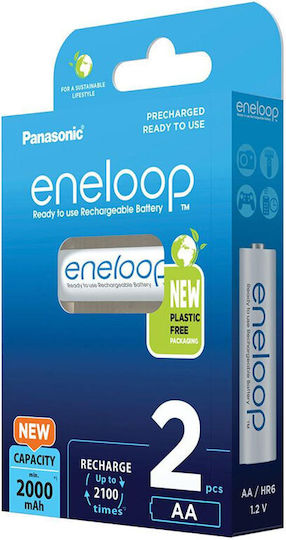 Panasonic Eneloop Презареждащи батерии AA 2000mAh 2бр