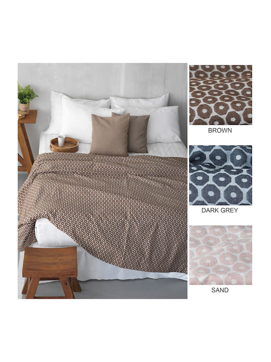 Palamaiki JQ007 Κουβέρτα Πικέ Μονή 170x250εκ. Sand