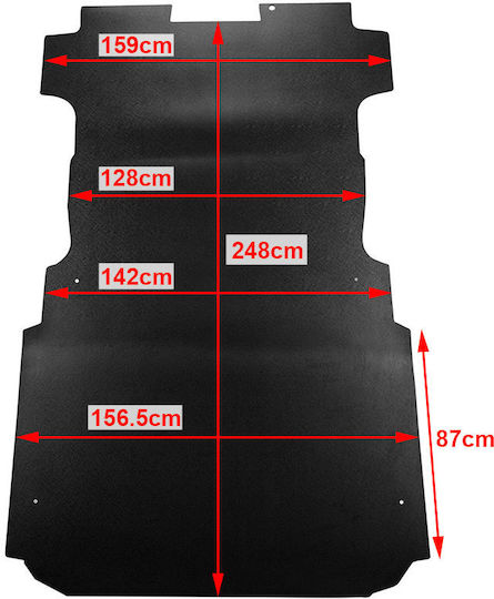 Rezaw Plast Bed Mat Tray Type for Citroen Jumpy Black