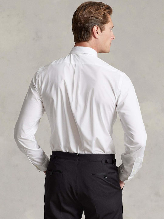 Langärmlig Jeans Hemd Weiß