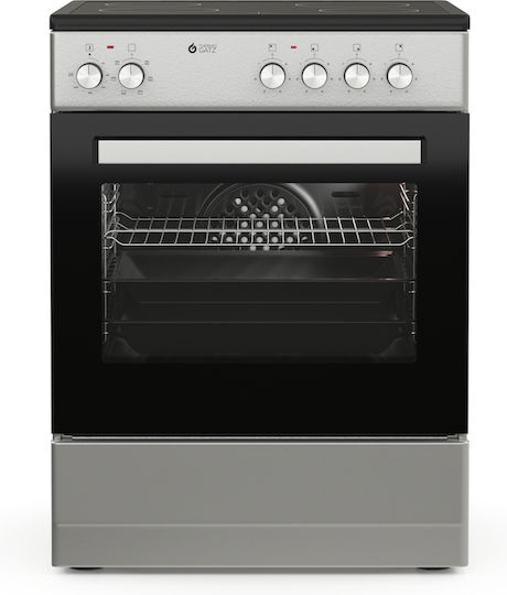 Thermogatz TGS CER600 S Aragaz 60lt cu Plite Ceramice L60cm. Inox