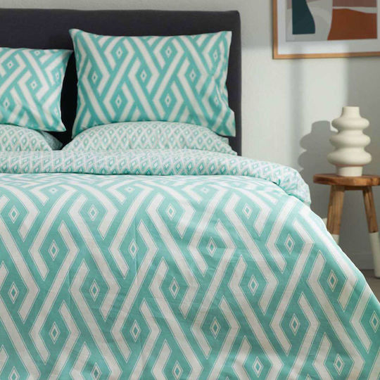 Vesta Home Πάπλωμα Υπέρδιπλο 220x230εκ. Paros 1 Τιρκουάζ 11.5 togs