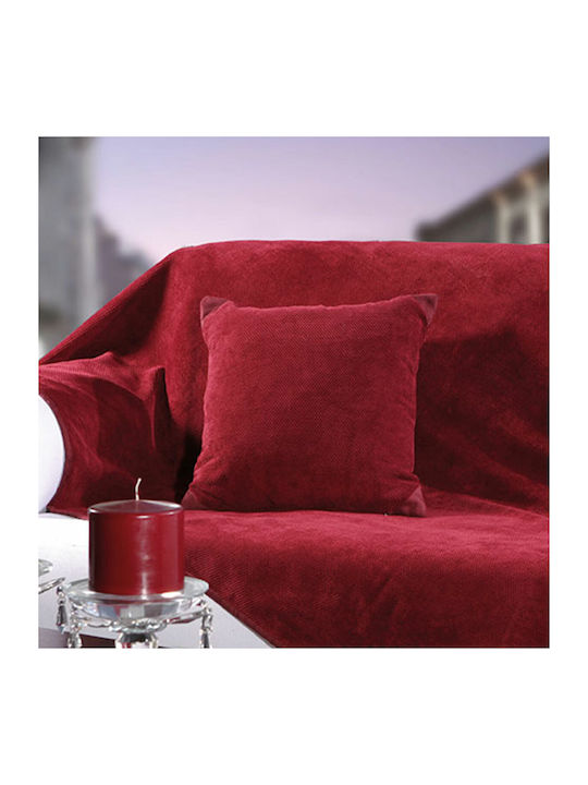 Beauty Home Künstlerisches Sesselüberwurf Samtig 170x180cm Rot