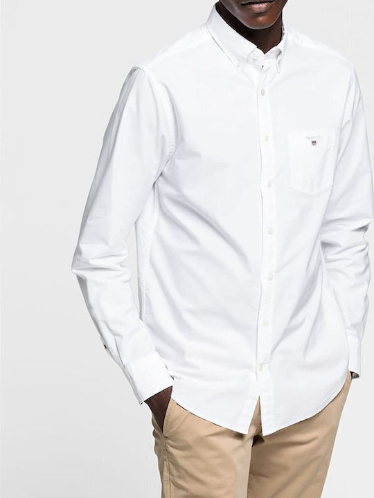 Long-sleeved Cotton Shirt White