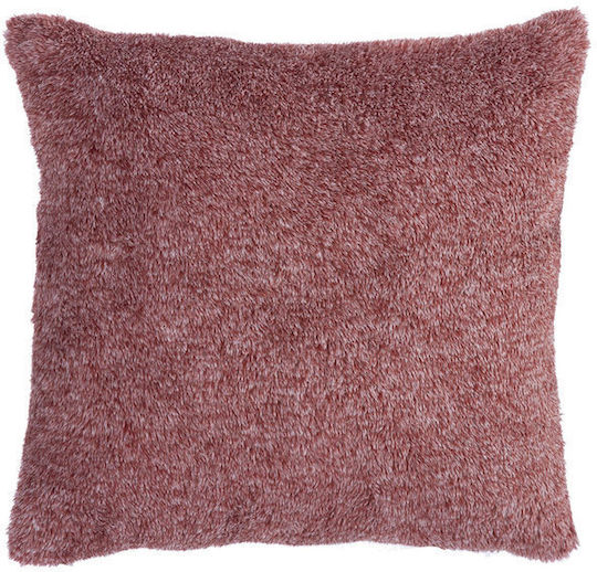 Nef-Nef Homeware Μαξιλάρι Καναπέ Cationing από Γούνα Bordo 45x45εκ.