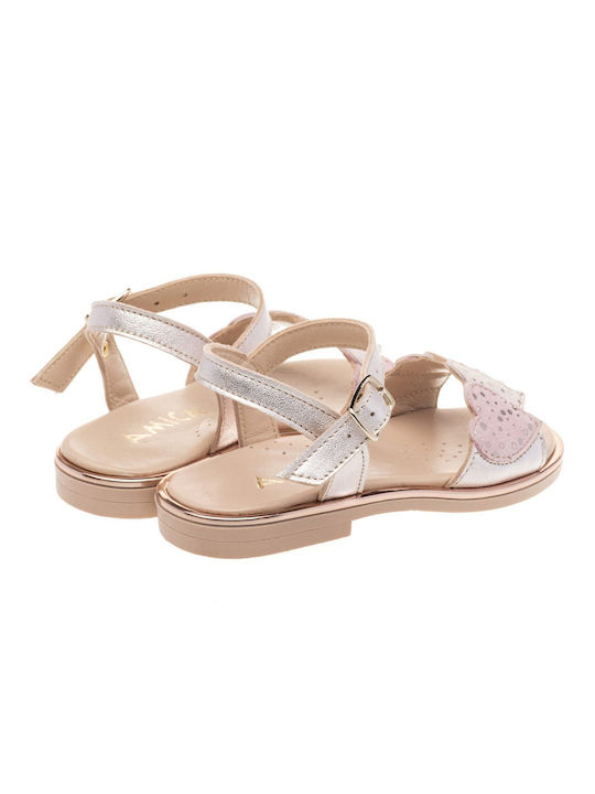 LEATHER ANATOMICAL SANDALS AMICA GIRL - LILAC - LILAC